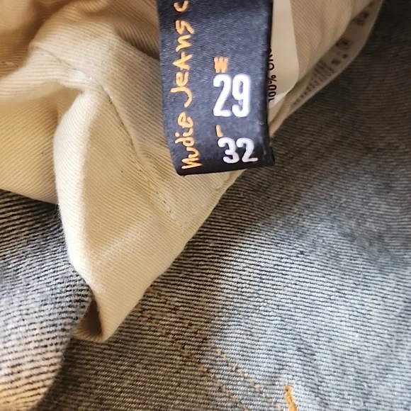 Nudie Jeans Co Mens Steady Eddie II Vacation Blues Jeans Size 29 32 - Picture 11 of 12